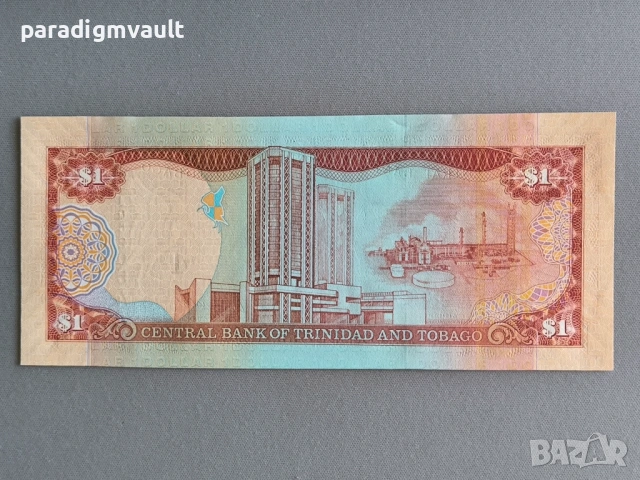 Банкнота - Тринидад и Тобаго - 1 долар UNC | 2006г, снимка 2 - Нумизматика и бонистика - 53588524