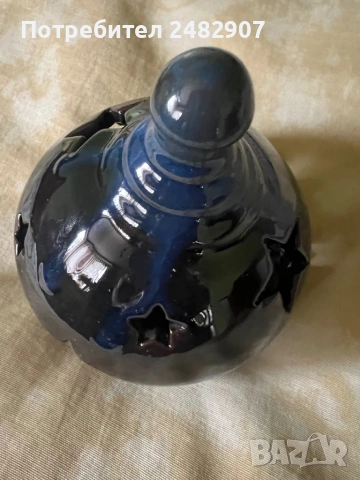 Стар керамичен свещник, снимка 9 - Антикварни и старинни предмети - 53391293