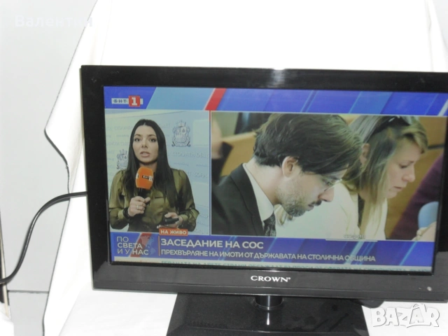 TV CROWN LED-19C01 на 12v и 220v , снимка 3 - Телевизори - 53810646