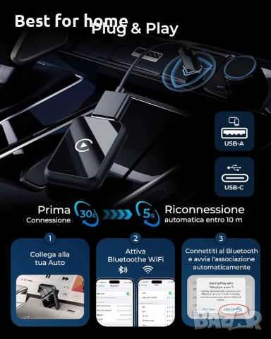 Безжичен адаптер за Android, снимка 4 - Друга електроника - 51122825