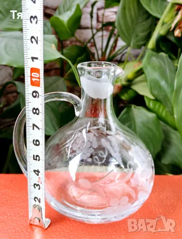 Стъклени мини каничка и солнички , снимка 4 - Декорация за дома - 49882753