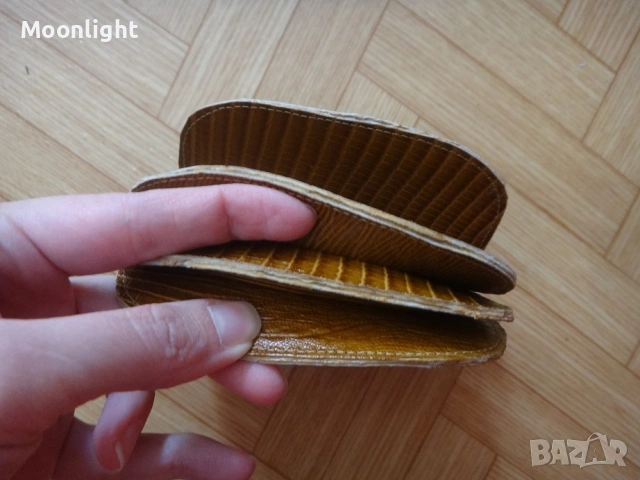 Антика - нов кожен портфейл от едно време, естествена кожа портмоне, соц, ретро, винтидж, старинен, снимка 7 - Антикварни и старинни предмети - 53134869