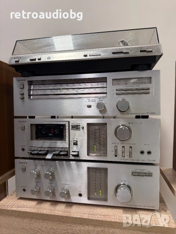 🔈Винтидж аудио сет SONY - усилвател, дек, тунер и грамофон🔈, снимка 4 - Аудиосистеми - 53771376