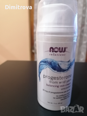 Now Foods Progesterone Wild Yam Cream/ Прогестерон крем 85 гр., снимка 1