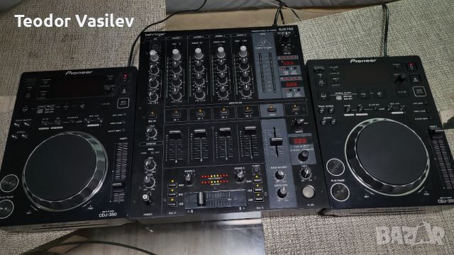 2 x Pioneer CDJ 350 + Behringer DJX750 КАТО НОВИ, снимка 1 - Ресийвъри, усилватели, смесителни пултове - 45932747