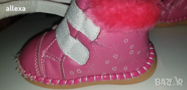 Розови зимни бебешки обувки, снимка 8 - Бебешки боти и ботуши - 46018563