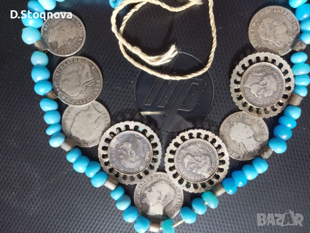 Автентичен сребърен Пендар(накит) с 9 Исторически монети/Царство България и Австро-Унгария/!, снимка 5 - Други ценни предмети - 53625960