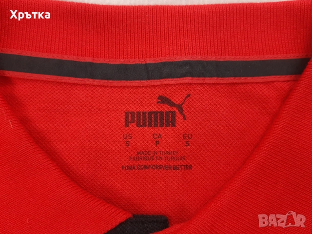 Puma x Ferrari - Оригинална мъжка тениска с яка размер S, снимка 7 - Тениски - 53010992