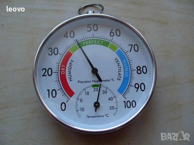 Висококачествен механичен измервател на влажност и температура, снимка 10 - Други стоки за дома - 51268576