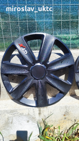 Тасове за джанти 16” Versaco Carbon GTX black , снимка 1 - Аксесоари и консумативи - 45024552