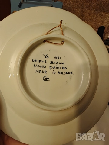 Delft оригинална чиния за стена, снимка 4 - Декорация за дома - 52741379