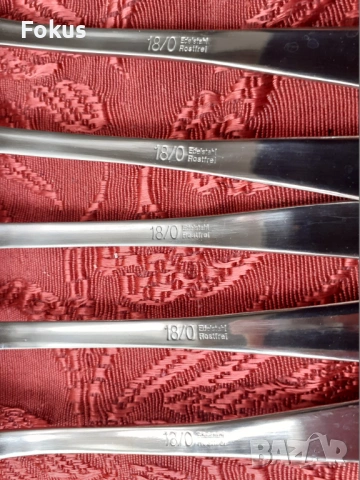 Луксозни прибори вилици Edelstahl Rostfrei - 5 бр. нови, снимка 5 - Антикварни и старинни предмети - 53738208