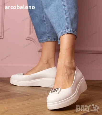 Дамски обувки на платформа с циркониева декорация Patos, 2цвята , снимка 9 - Дамски ежедневни обувки - 51251885