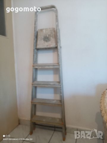 Стълба 5 стъпала, Употребявана алуминиева бояджийска стълба, ултра лека , снимка 3 - Други инструменти - 46415129