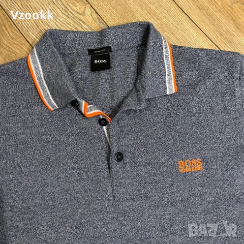 Мъжка тениска с яка Hugo Boss | M размер, снимка 3 - Тениски - 53712812