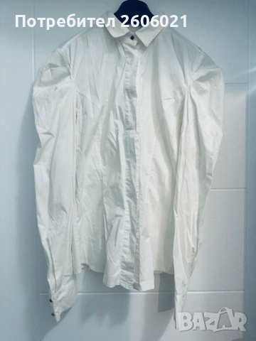 Риза, бяла с буфан ръкав!, снимка 1 - Ризи - 44938455