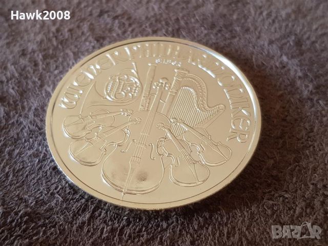 1 OZ унция 1 oz Австрийска Филхармония 2021 Сребърна монета, снимка 3 - Нумизматика и бонистика - 46483422