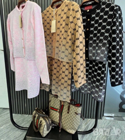 рокля и жилетка gucci с камъни , снимка 5 - Рокли - 51966959