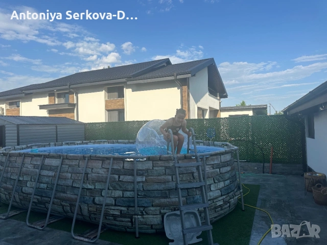 Басейн Bestway, Power Steel Comfort Jet Series Oval Pool Set, 610 x 366 x 122 см, снимка 6 - Други стоки за дома - 52439835