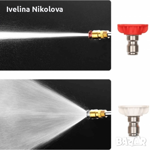 Акумулаторна водоструйка 24V – Пистолет за миене с LCD дисплей и 6 режима, снимка 3 - Аксесоари и консумативи - 52453739