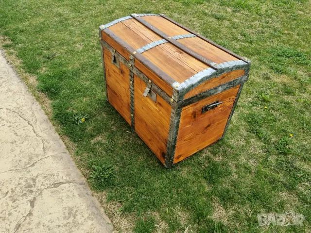 Стар дървен сандък/ракла/скрин, снимка 3 - Антикварни и старинни предмети - 49159844