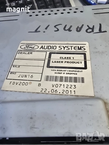 8C1T-18C815-AD РАДИО CD FORD TRANSIT , снимка 2 - Части - 52925652