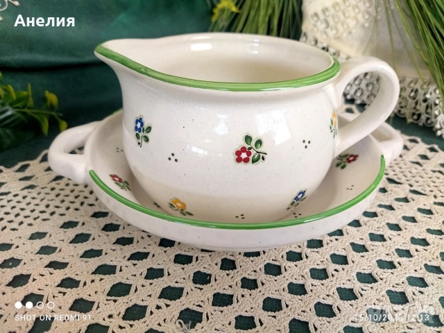 Красиви и нежни Pfalzkeramik Германия , снимка 3 - Чинии - 52942132