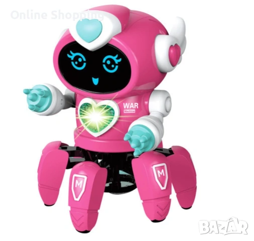 Танцуващ мини робот с LED светлини, снимка 8 - Електрически играчки - 53287144