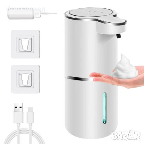 4625 Автоматичен дозатор за пяна с инфрачервен сензор и USB зареждане – Бързо разпенване