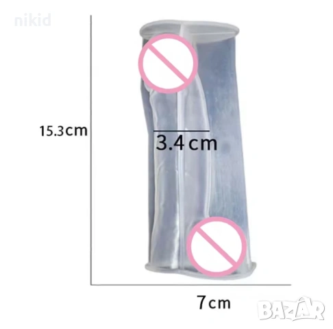 3D мъжки полов орган силиконов молд форма за свещ гипс фондан смола шоколад декор парти, снимка 7 - Форми - 46294360