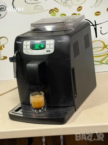 Кафемашина кафе автомат Saeco INTELİA с гаранция, снимка 4 - Кафемашини - 53556336