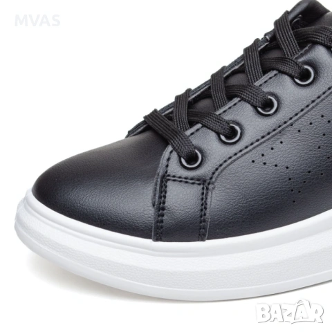 Нови дамски черни кецове 38 размер пролетни обувки, снимка 5 - Кецове - 54093486