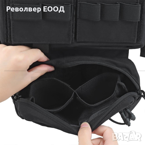 ТАКТИЧЕСКА ЖИЛЕТКА PMC MICRO D CHEST RIG – BLK, снимка 4 - Екипировка - 45056886