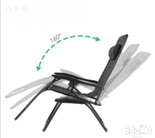 Сгъваем стол, шезлонг за градина,къмпинг и други, снимка 7 - Столове - 51036417