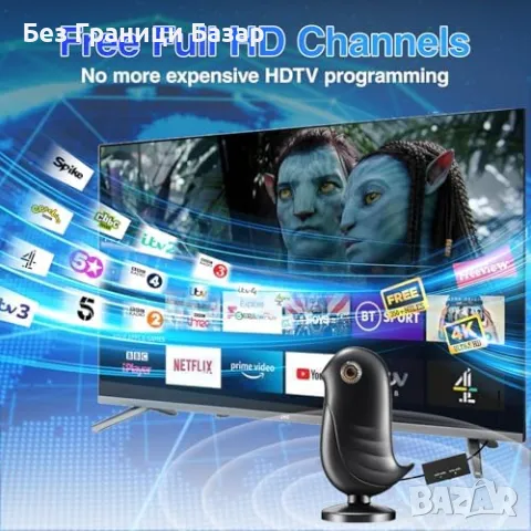 Нова Антена за телевизор 2024 с усилвател, 380+ мили обхват, 4K HDTV, снимка 5 - Части и Платки - 47051381