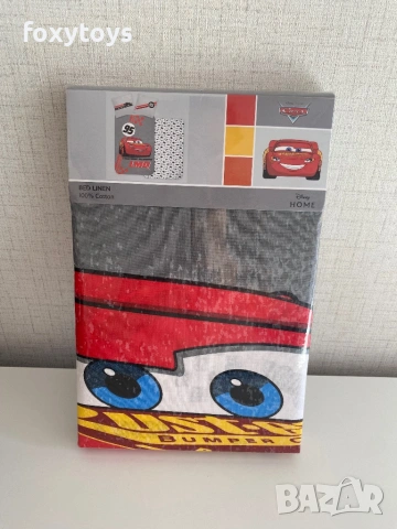 Детски спален комплект Cars LMQ, Колите, 100×135cm, 40×60 cm, 100% памук, снимка 2 - Спално бельо и завивки - 48182917