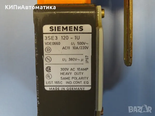 краен изключвател Siemens 3SE3 120-1U travel limit switch 10A, снимка 6 - Резервни части за машини - 46988083