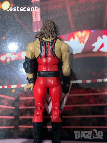 Екшън фигура WWE Kane The Big Red Machine Elite Survivor Series figure Кейн mattel wwe, снимка 9 - Колекции - 48747479