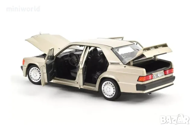 Mercedes-Benz 190E мотор 2.3-16 W201 от 1984 - мащаб 1:18 на Norev моделът е нов в кутия, снимка 2 - Колекции - 49553623