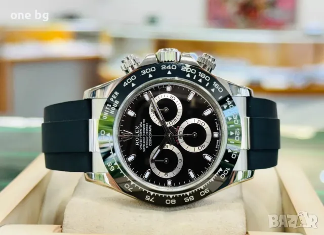 Rolex Daytona Cosmograph Silver black , снимка 3 - Луксозни - 48148192