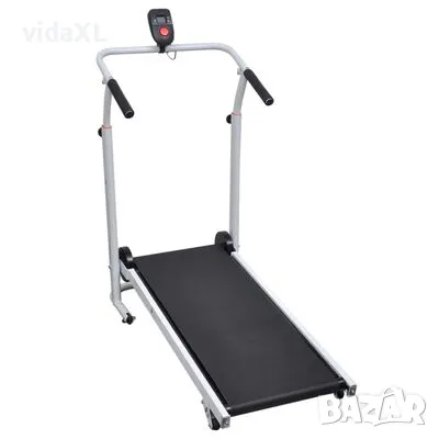 vidaXL Мини бягаща пътека, сгъваема, 93x36 см, черна（SKU:90884）, снимка 3 - Фитнес уреди - 49422377