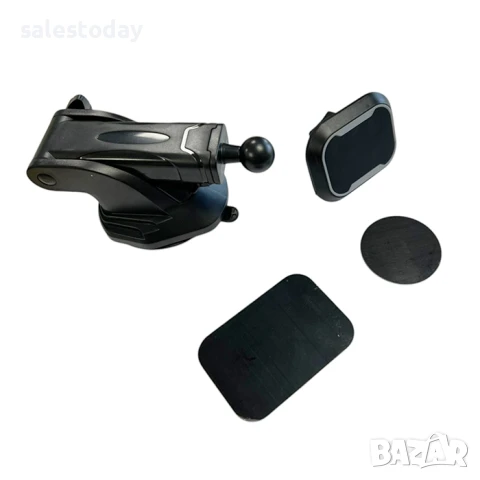 Магнитна стойка за телефон за автомобил, Поставка за кола с вендуза и магнит, снимка 5 - Аксесоари и консумативи - 51259188