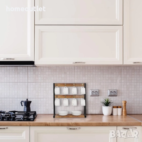 ПРОМОЦИЯ Поставка за 16 чаши – функционален и стилен органайзер за кухнята BORWART JJ-ZZ718, снимка 4 - Аксесоари за кухня - 52720632