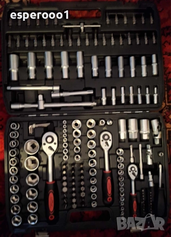 Куфар с инструменти - 172 части с 3 тресчотки, снимка 5 - Аксесоари и консумативи - 51616660