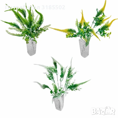 Декоративни аранжировки от изкуствени папрати и зелени растения – свеж акцент за всеки интериор