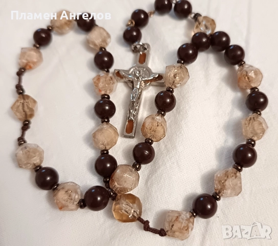 Медальон, висулка, Кръст с мъниста, снимка 6 - Колиета, медальони, синджири - 52576572