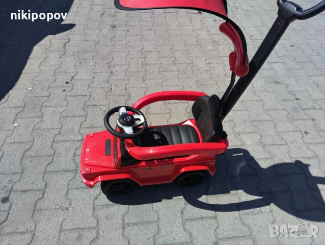 MERCEDES Кола за яздене с дръжка и сенник Mercedes-benz G350d червен, снимка 7 - Други - 53849707