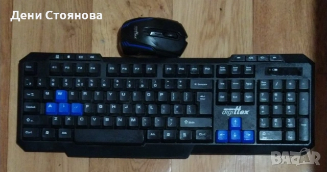Комплект безжична клавиатура и мишка Digittex A0719, снимка 4 - Клавиатури и мишки - 53712766
