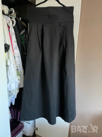 GANG Дълга черна пола с джобове, XL, снимка 2 - Поли - 45717949