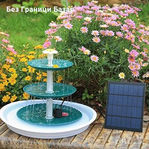 Нов Соларен воден фонтан 3.5W за птичи баня и хранилки за градина двор, снимка 2 - Други стоки за дома - 45983452
